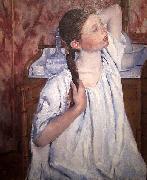 Mary Cassatt Girl Arranging Her Hair Spain oil painting artist